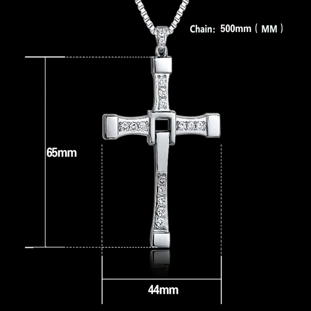 Ювелирные изделия Collares Chock Форсаж 6 7 Жесткий газ актер торето/крест ожерелье