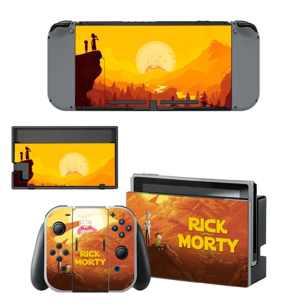 Виниловая наклейка Rick and Morty для виниловой наклейки doswitch для консоли Nintend Switch NS и контроллера Joy-Con