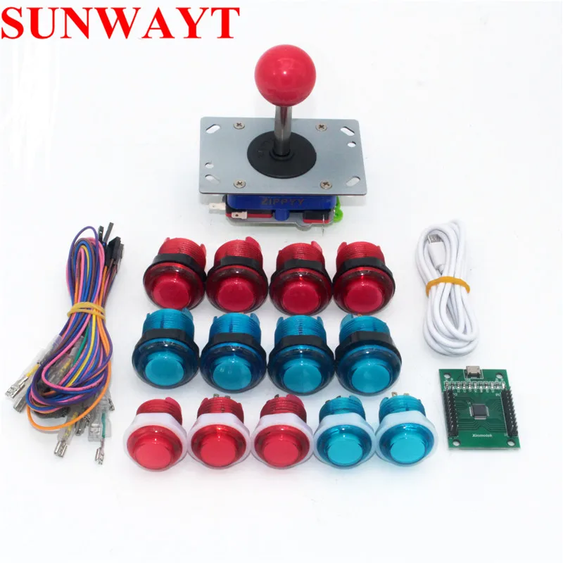 Аркадный Игровой Набор для самостоятельной сборки с 1 игроком Android PC PS3 и Raspberry Pi