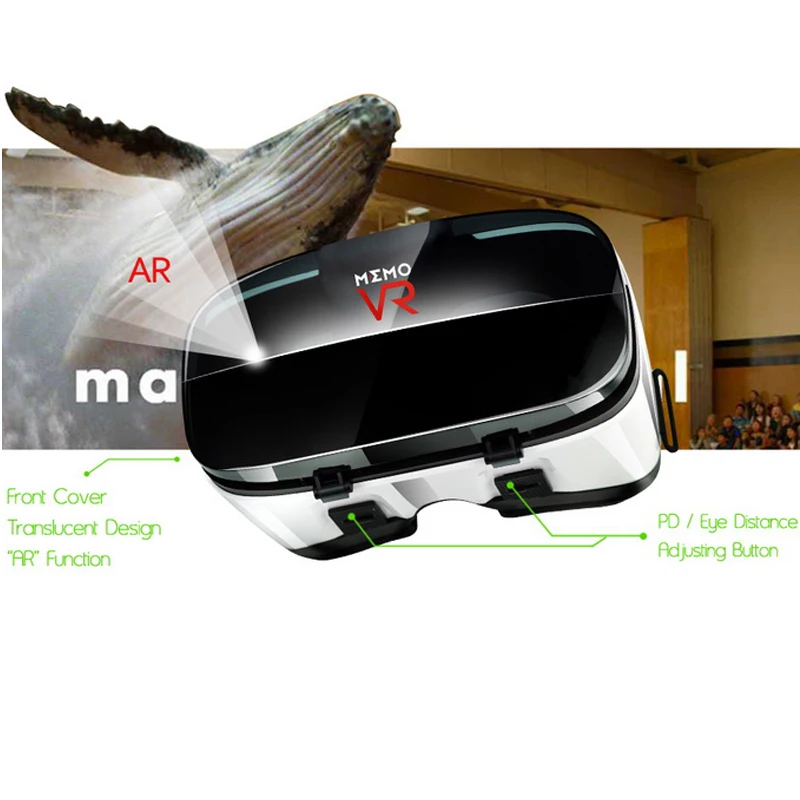 MEMO Очки виртуальной реальности VR очки V6 3D Оригинальная коробка Google Cardboard