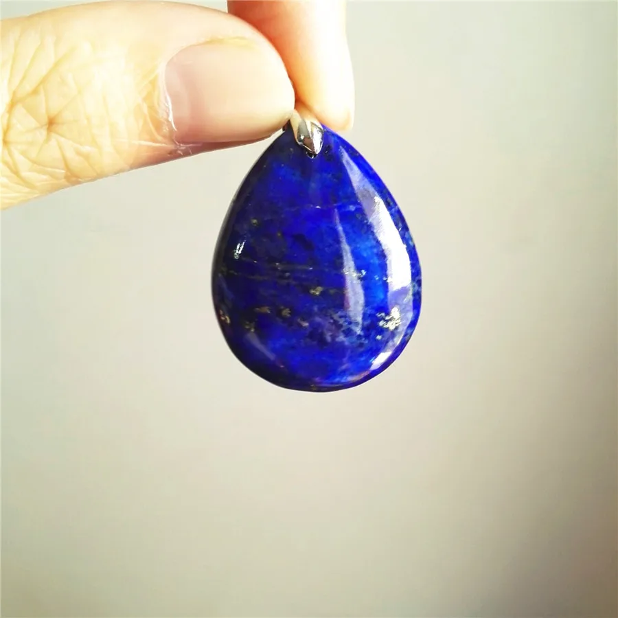 Подлинная темно-синяя натуральная лазурит каменные подвесные украшения