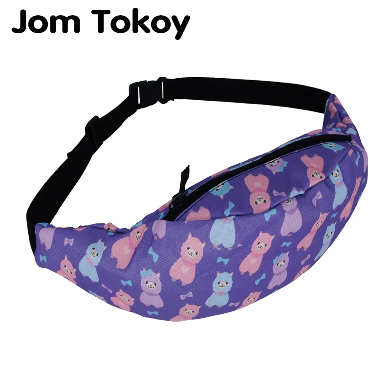 Jom Tokoy Новая красочная поясная сумка для мужчин и женщин забавные сумки стильная