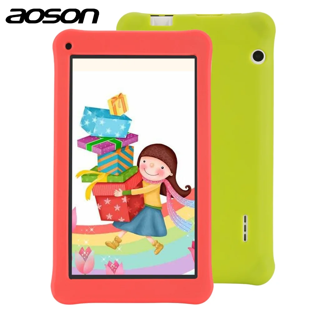 Планшет aoson 7 дюймов с чехлом 1 ГБ 16 четырехъядерный HD Android планшет 1024*600 детским