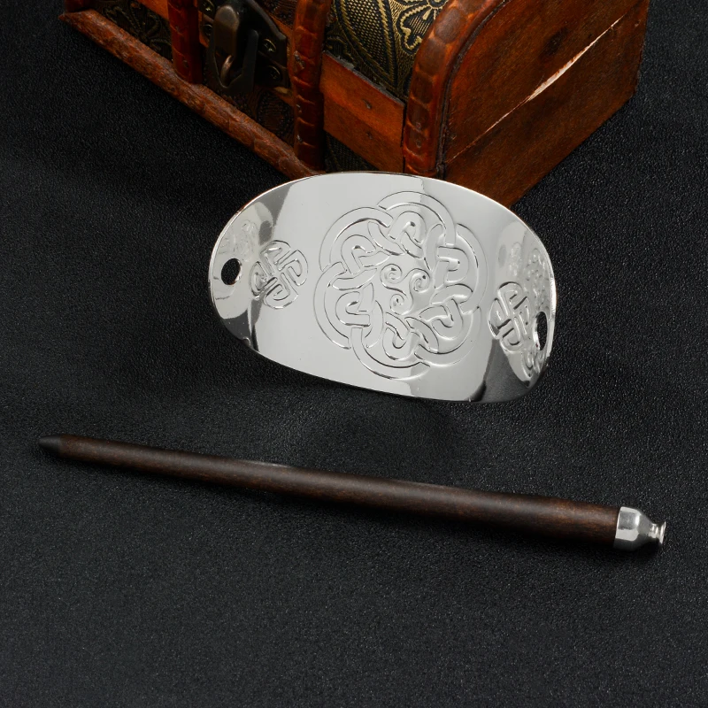 Viking заколка для волос головные уборы норвежский викинг Valknut шпильки аксессуары