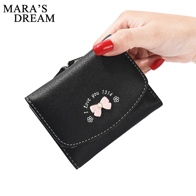 Кошелек Mara's Dream женский с бантом Модный милый клатч короткая маленькая сумочка