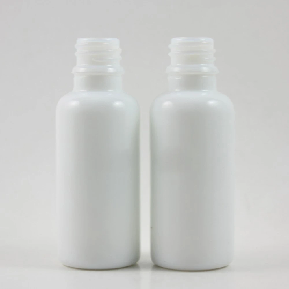 wholesale 100pcs 30ml white empty bottle without any caps, could match with sprayer pump dropper or common caps, glass container