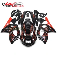injection fairings for yamaha yzf600r thundercat 97 07 1997 1998 2005 2006 2007 abs motorcycle fairing kit black red flames new
