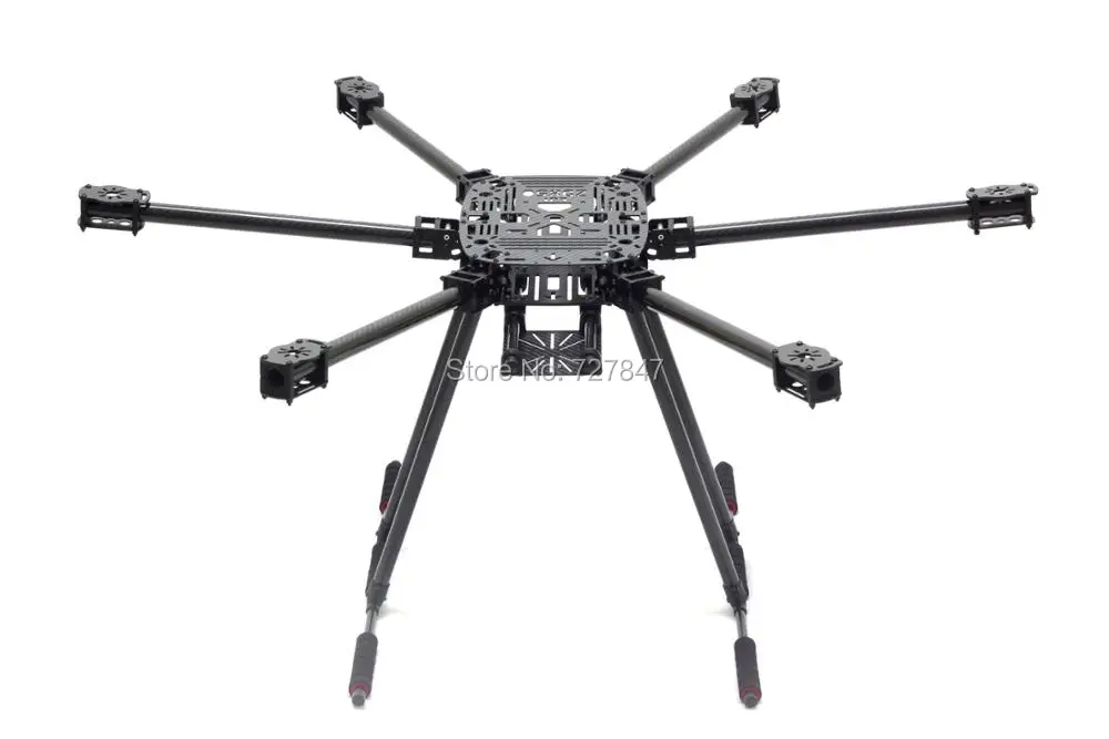 ZD850 полный карбоновый ZD 850 гекса-роторная Рама складной рычаг комплект рамы для гексакоптера с неплавным шасси для FPV