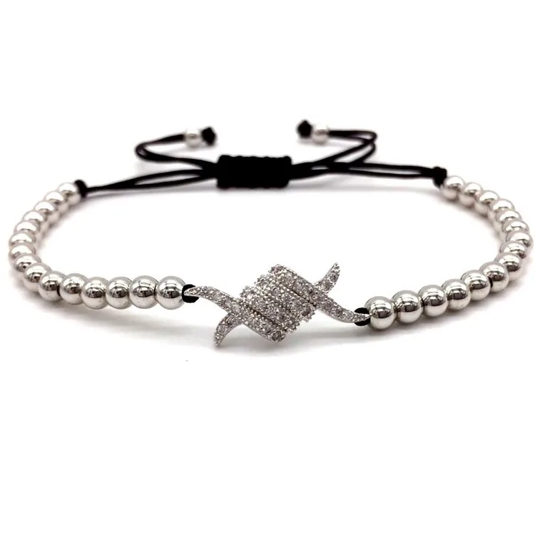 Браслеты ручной работы из меди с золотыми медными бусинами очаровательные для