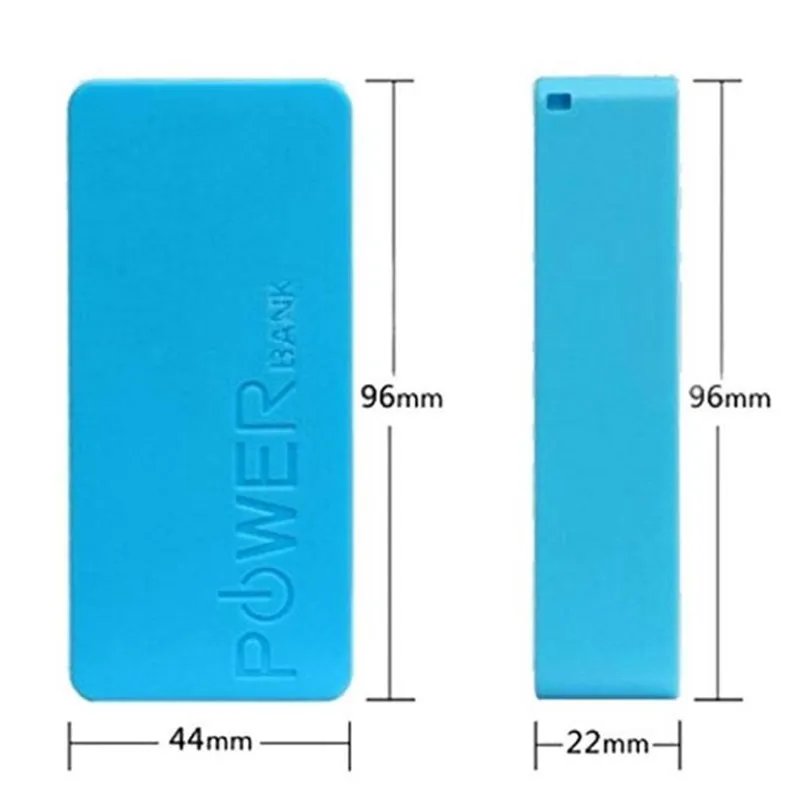 KEITHNICO 1 шт. без веревки 5600 мАч 2X 18650 USB Power Bank Модный чехол для зарядного устройства