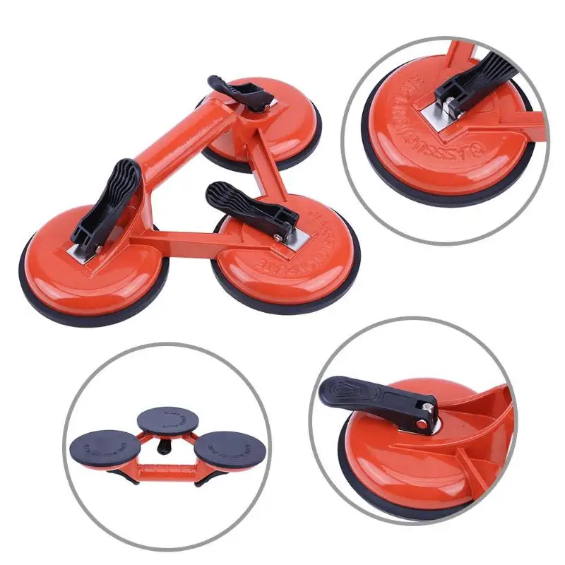 Три коготь стеклянная присоска из алюминиевого сплава для удаления вмятин