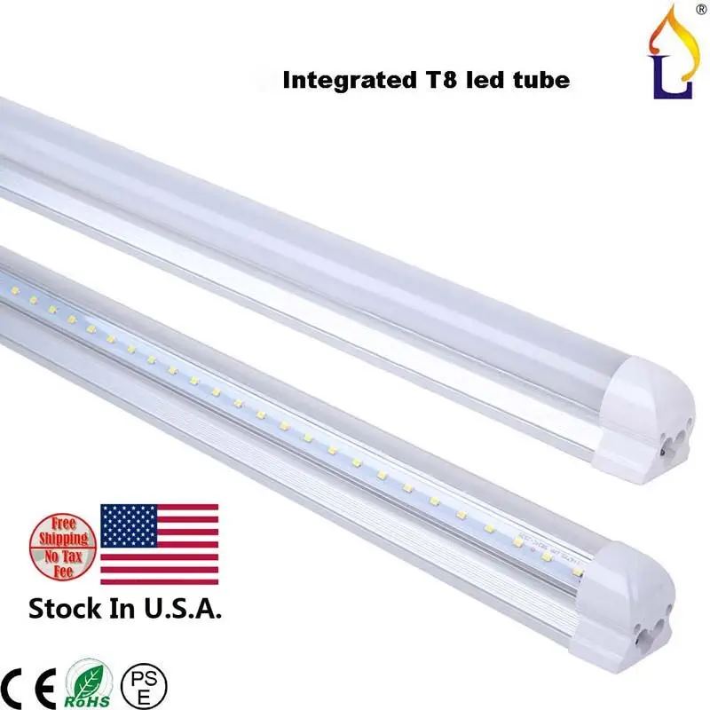 США складской запас горячая Распродажа 2017 года integrated супер яркость 24/26/48 Вт 4/5/8ft T8