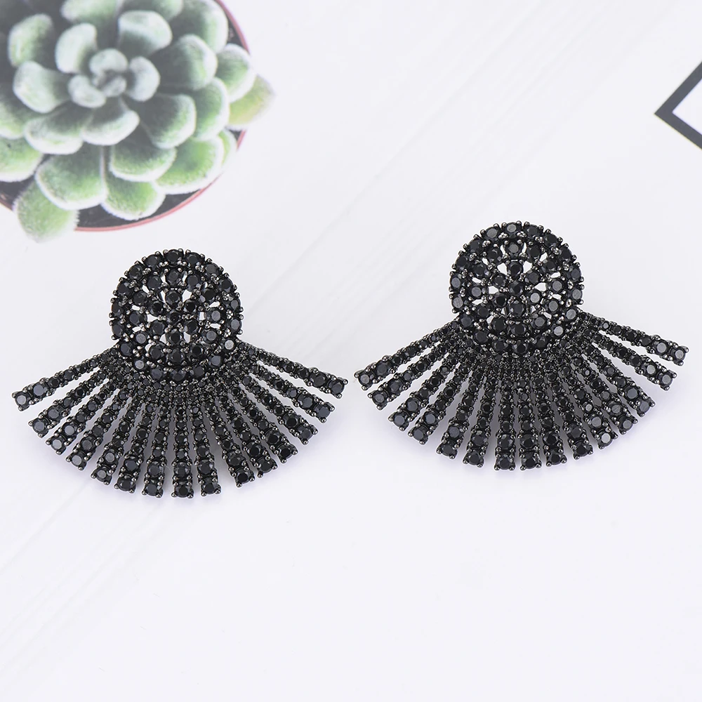 Missvikki boucle d'oreille femme, серьги с натуральным цирконием, блестящие серьги оригинального дизайна, женские аксессуары