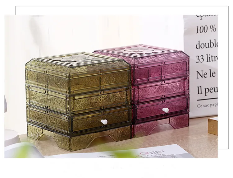 1 шт. 5 видов цветов органайзер для макияжа коробка хранения косметики Ювелирная