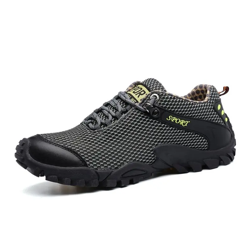 RizaBina Concise Men Casual Shoes Mesh Breathable Lace Up Sneakers Fashion Outdoor Leisure Male Footwear Size 38-44 | Обувь