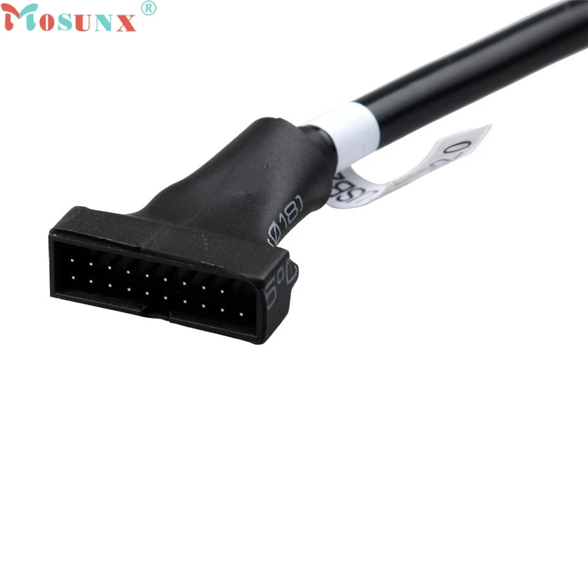 Кабель-переходник Mosunx Simplestone 12 см 19-контактный разъем USB3.0 на 9-контактный USB2.0 для