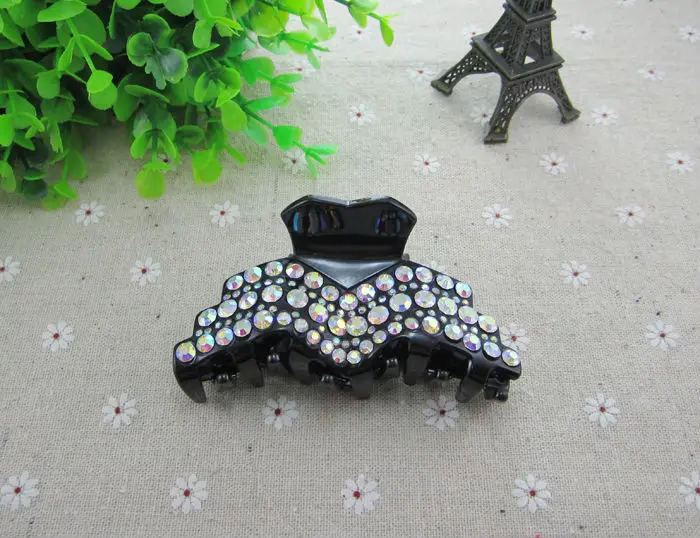 Высокое качество ювелирные изделия Стразы Коготь для волос большой захват