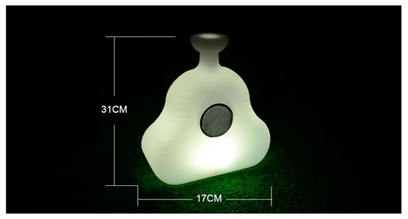 Открытый водостойкие украшения ночной свет usb Перезаряжаемый RGB bluetooth динамик настольные светодио дный лампы с 24 клавишами пульт дистанционного управления