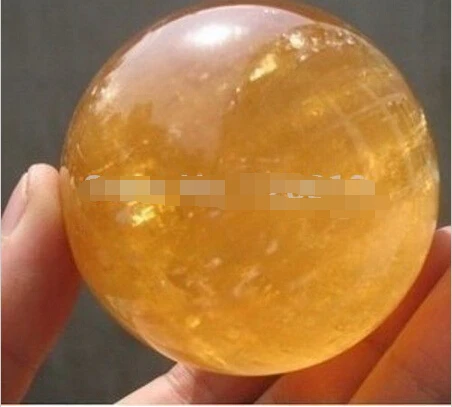 WBY + 331 НАТУРАЛЬНЫЙ ЦИТРИН КАЛЬЦИТА КВАРЦЕВЫЙ СФЕРА BALL ИСЦЕЛЕНИЕ GEMSTONE 40 ММ|crystal ball on
