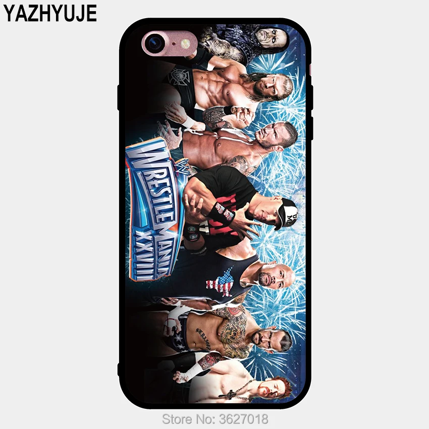 YAZHYUJE высокого качества wrestle wrestlema узорчатый чехол для телефона черный мягкий Уретановый Термопластик(tpu) чехол для iPhone 5 5S SE 6 6s 7 8 Plus X MAX XR