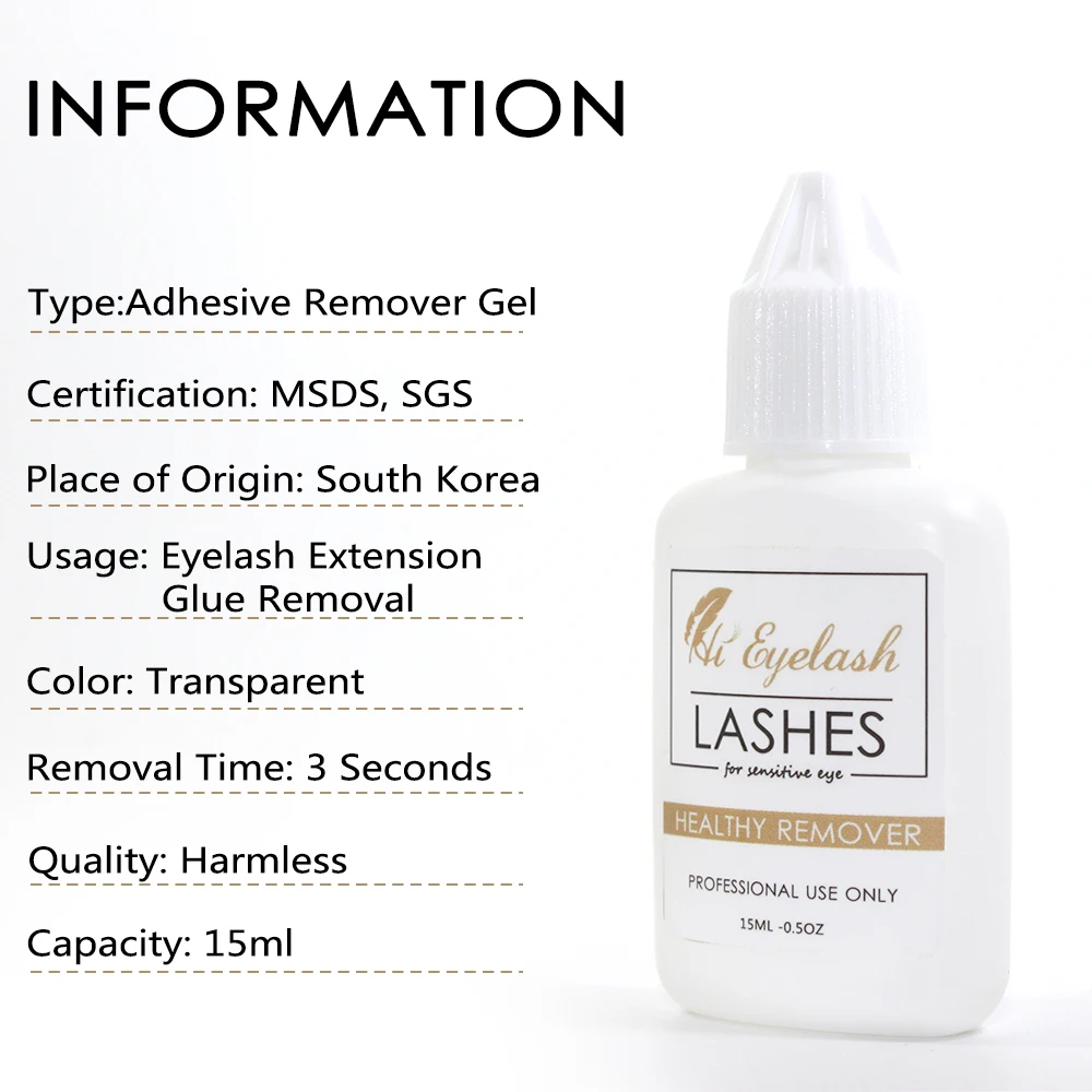 15ML Hieyelash 3s Professional Harmless Non-irritating Sensitive eyes Eyelash Extension Remover Gel Glue Made in Korea | Красота и