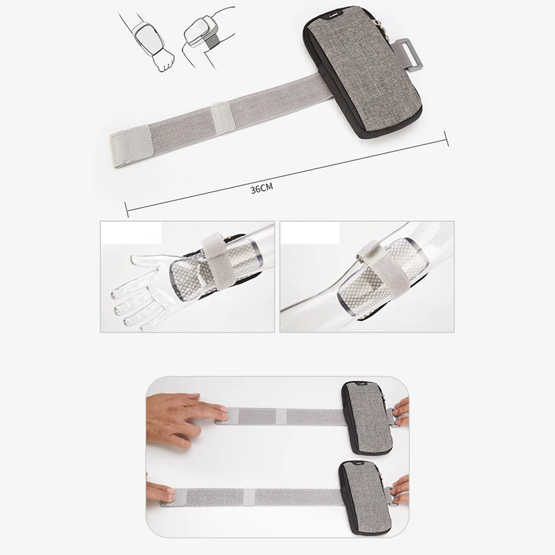 Ниже 6 2 дюймовая сумка для бега мобильного телефона с отверстием наушников в