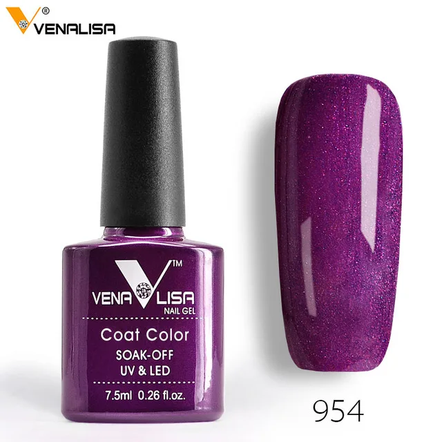 Фиолетовый 61508 Заводские поставки для ногтей, дизайн ногтей Venalisa, 60 цветов, замочить от УФ-геля, лак для ногтей, УФ-лак для ногтей, гель - Цвет: Фиолетовый