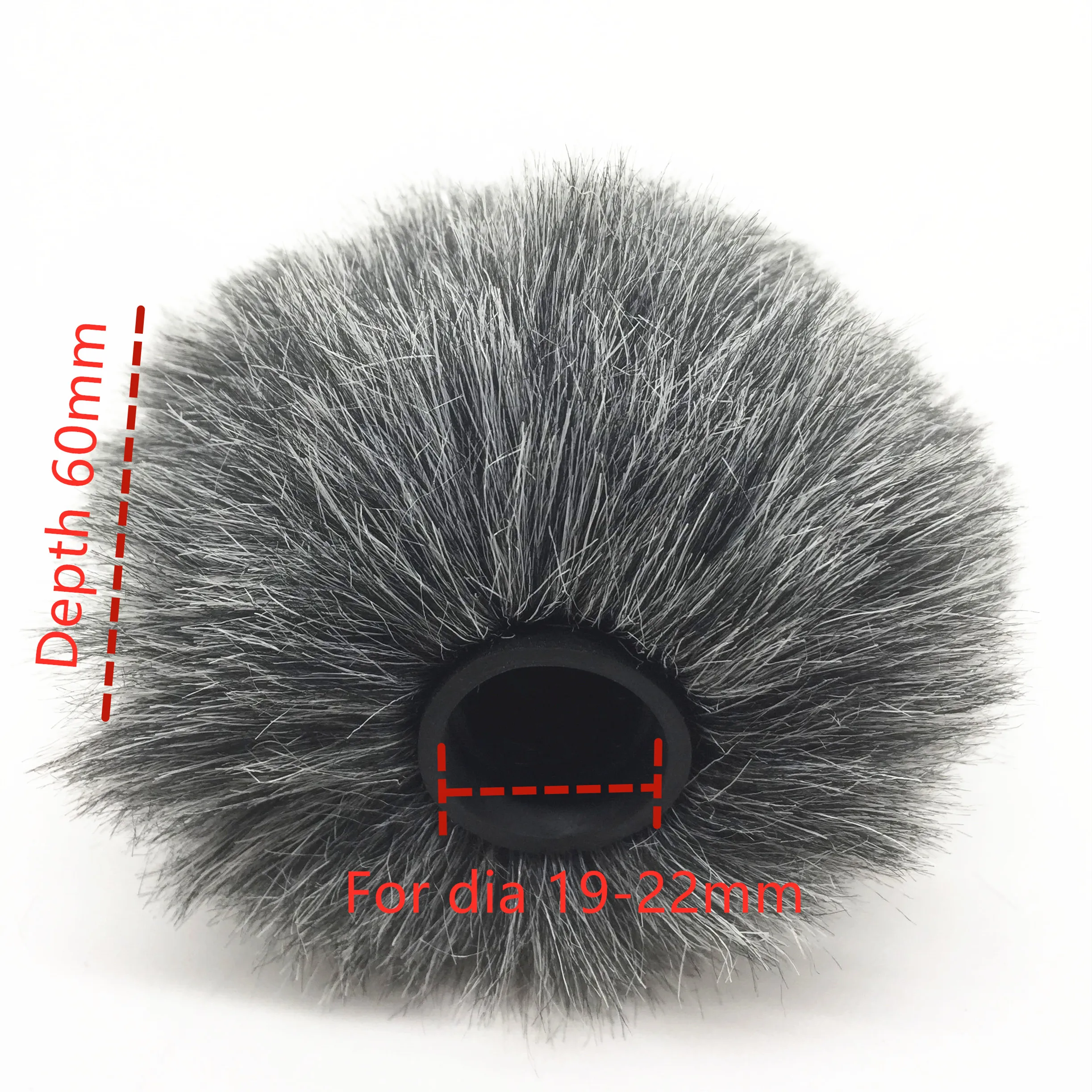 Уличное профессиональное ветровое стекло из меха для Rode Video Mic ветрозащитное