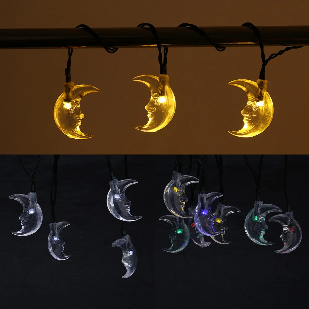 

GAOPIN Solar light string Moon Home Garden Lawn Tree Bush Fence Outdoor Yard Decorative Festival Party Atmosphere Led light