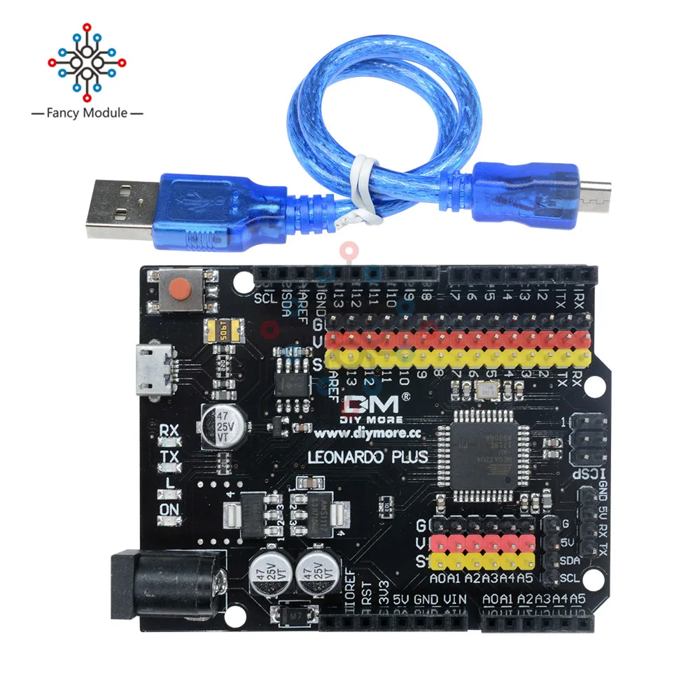 Макетная плата Leonardo R3 Plus Mcrocontroller ввода/вывода защитный модуль ATmega32U4 Pro Micro 5 в SPI IIC