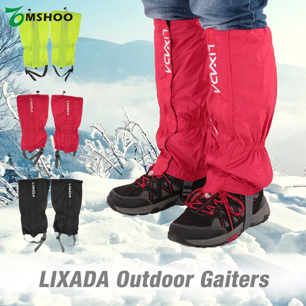 Уличные унисекс гетры Lixada с застежкой на молнии износостойкие тканевые леггинсы