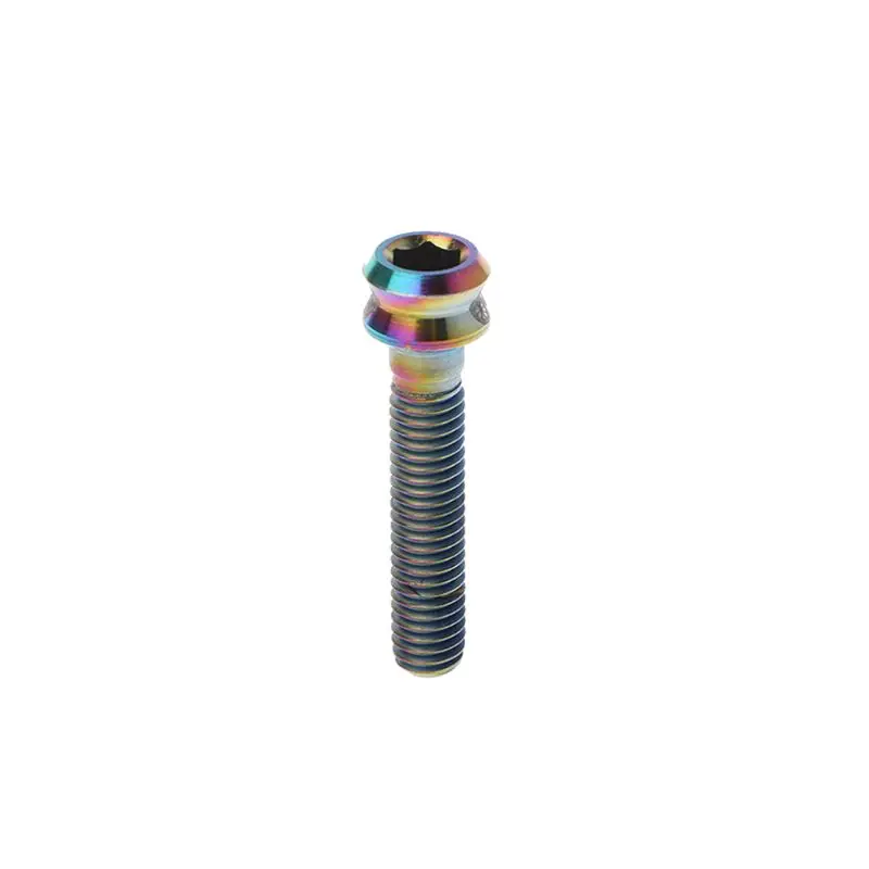COLORFUL Подвесной стержень для велосипеда винт M6x30mm титановый горный велосипед из сплава запчасти фиксированная передача Ремонт Замена велосипедная Крышка Болт - Цвет: COLORFUL