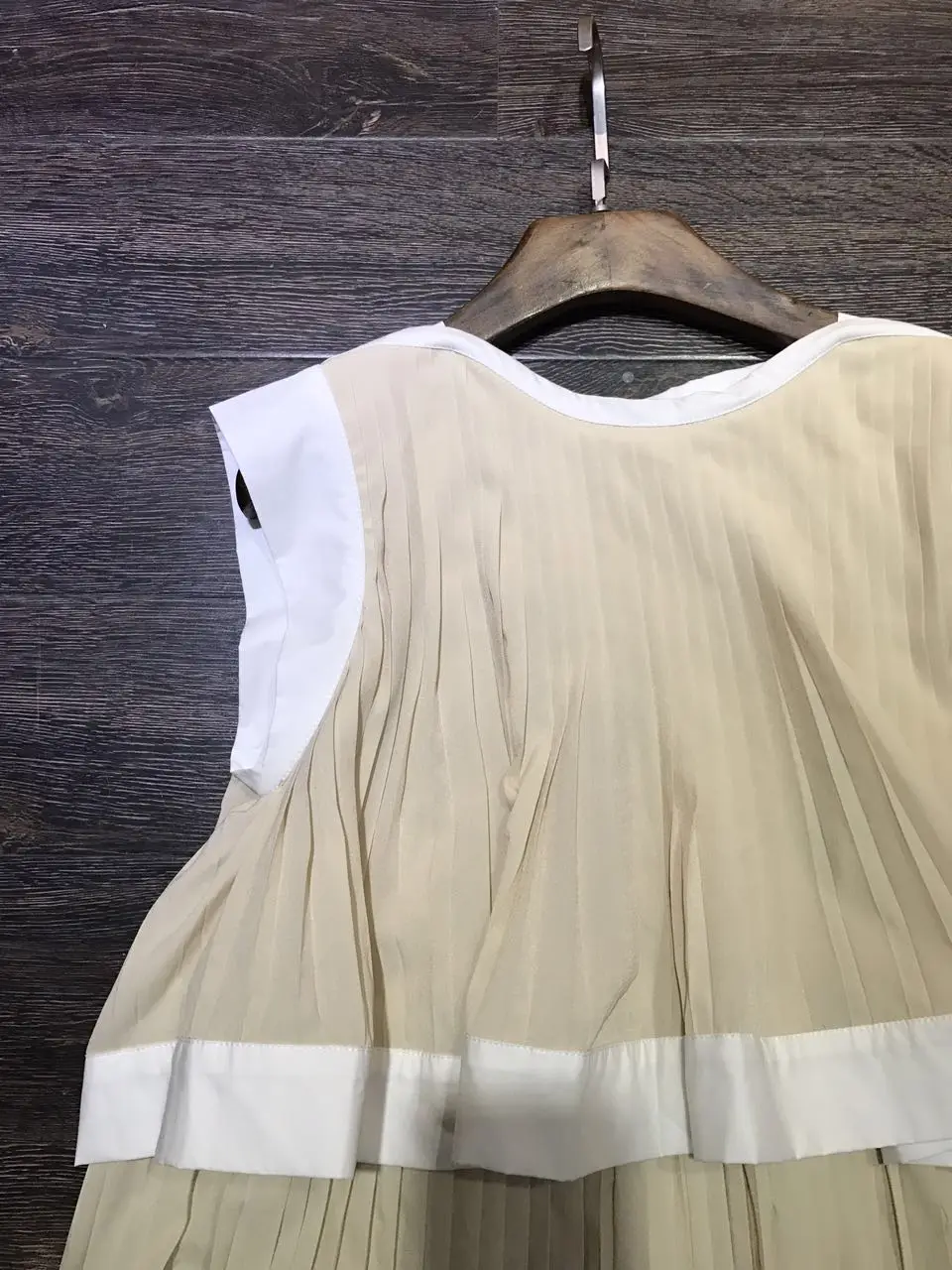 2017 лето новые дикие одной стороны воротник мода плиссированные рубашки|pleated