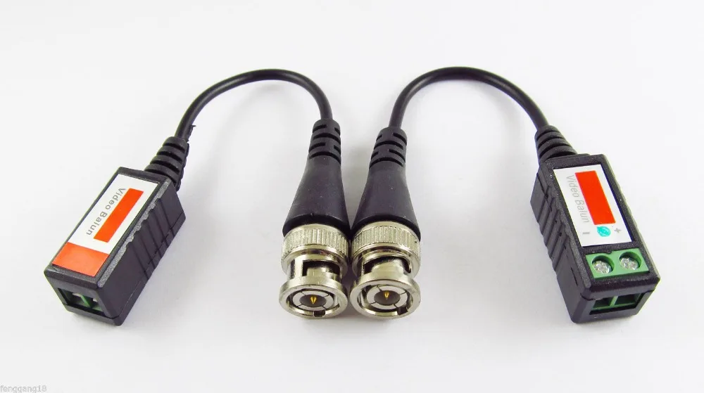 Камера видеонаблюдения Coax CAT5 1 пара BNC коннектор видео балюн с кабелем