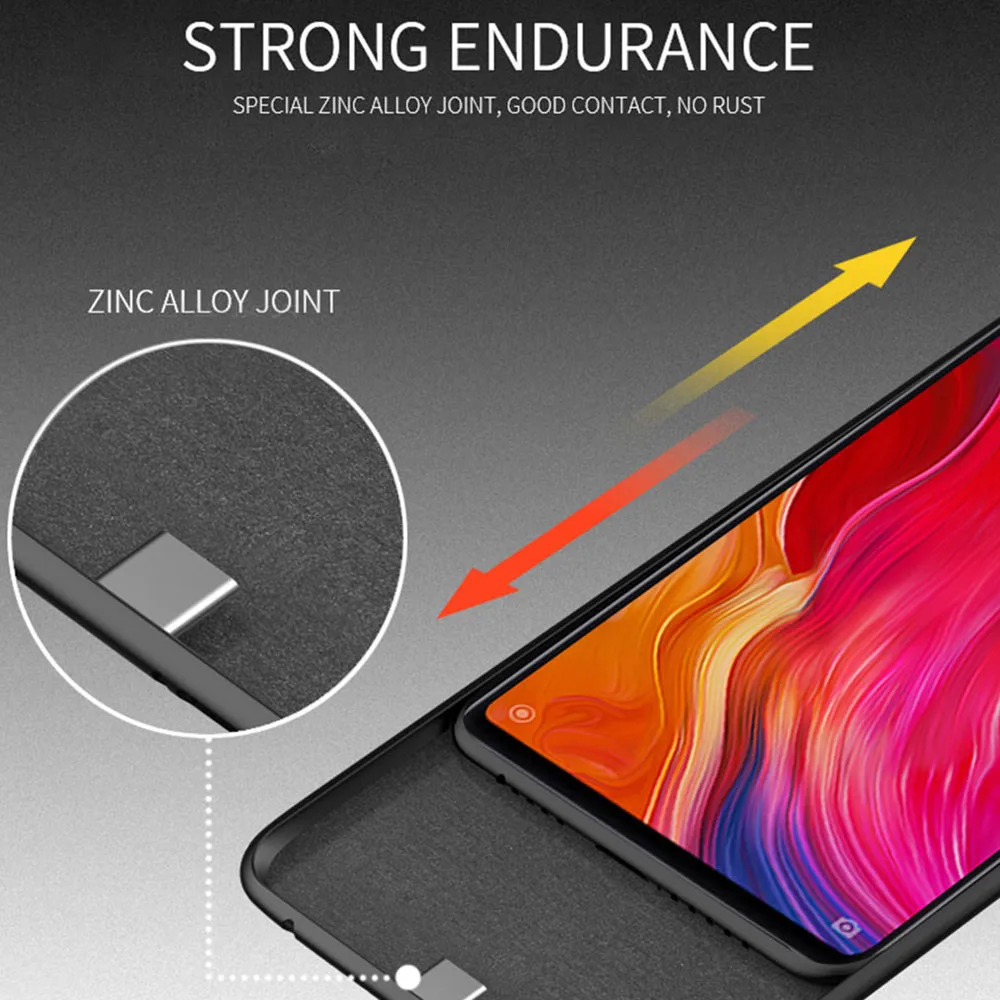 Тонкие Чехлы для зарядного устройства Xiaomi Mi 8 портативный чехол портативного 6800