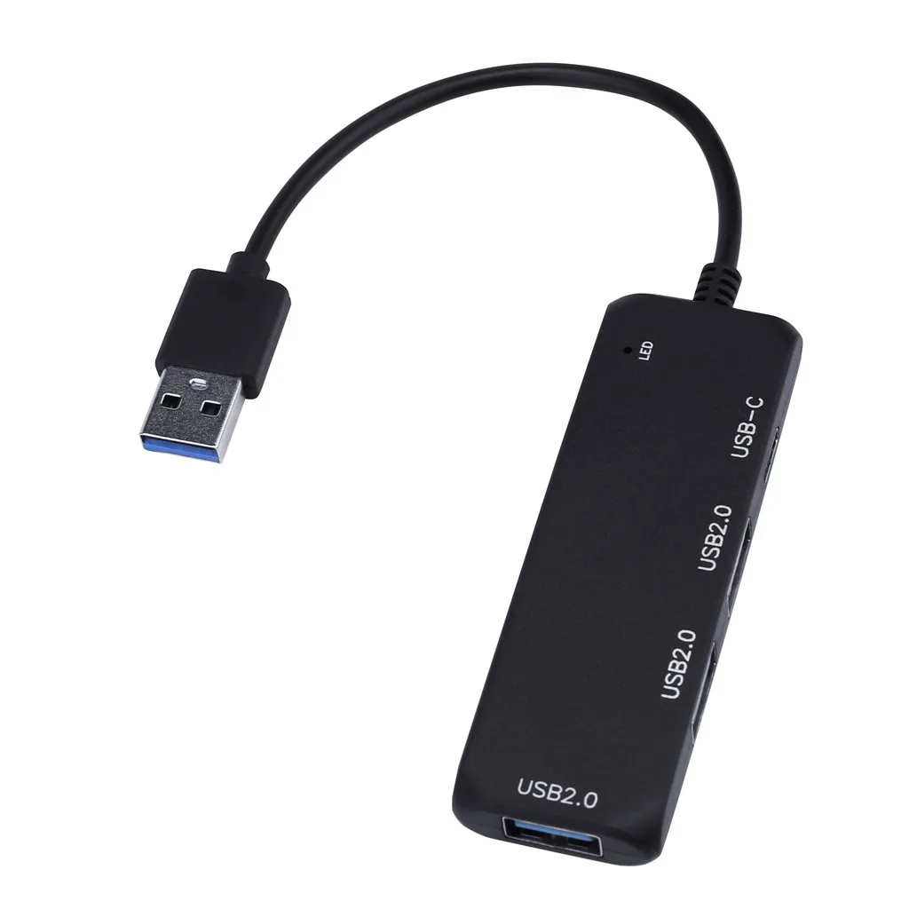 Ouhaobin USB 2 0 концентратор высокого качества черный Ультра тонкий дизайн прозрачный