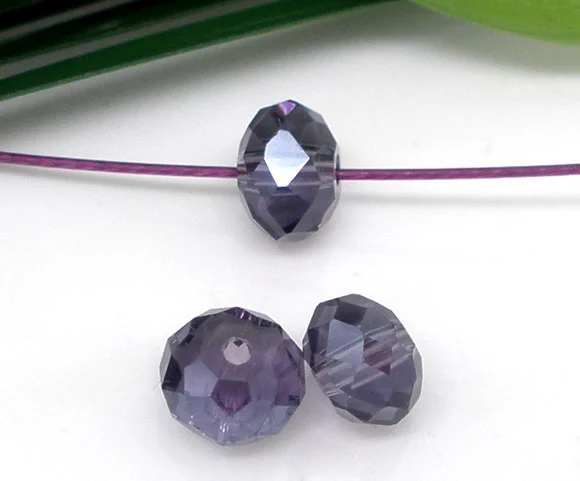 DoreenBeads 200 шт. фиолетовые Хрустальные Граненые Бусины Rondelle 5040 4 мм (B05083) yiwu|jewelry