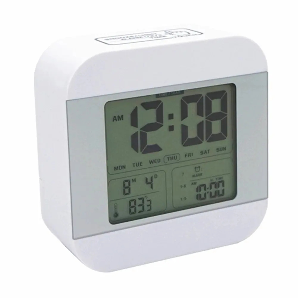 Умный будильник с 3 будильниками повтор 7 звуков на выбор неделю дата