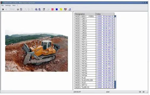 Liebherr Lidos Online 2017 (LBH+LFR+LHB+LWT+COT) Parts Catalogs and repair manuals |