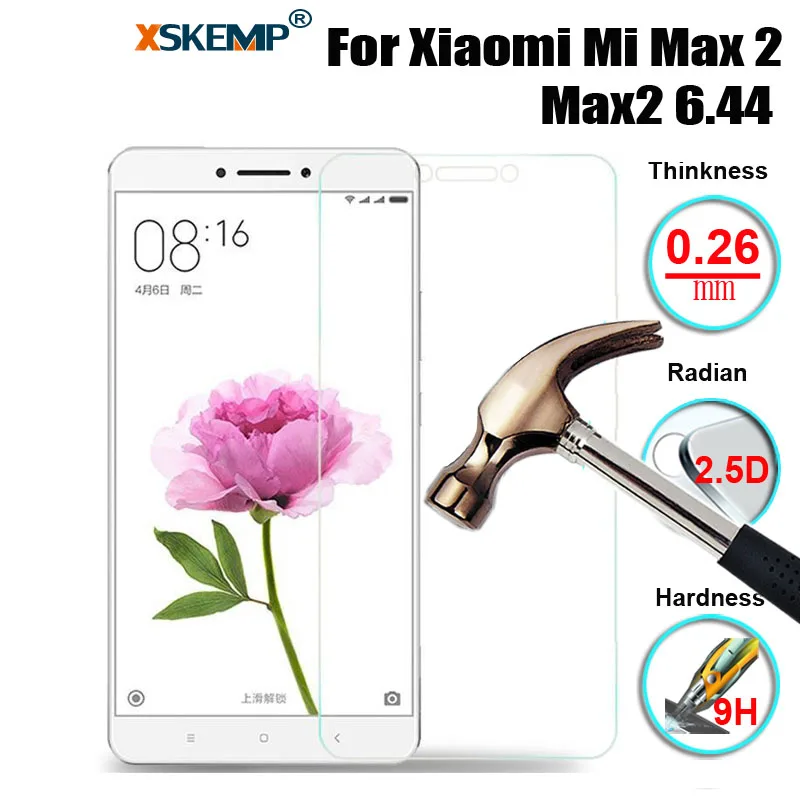 Закаленное стекло 9H для защиты экрана планшета от взрывов Xiaomi Mi Max 2 Max2 6 44