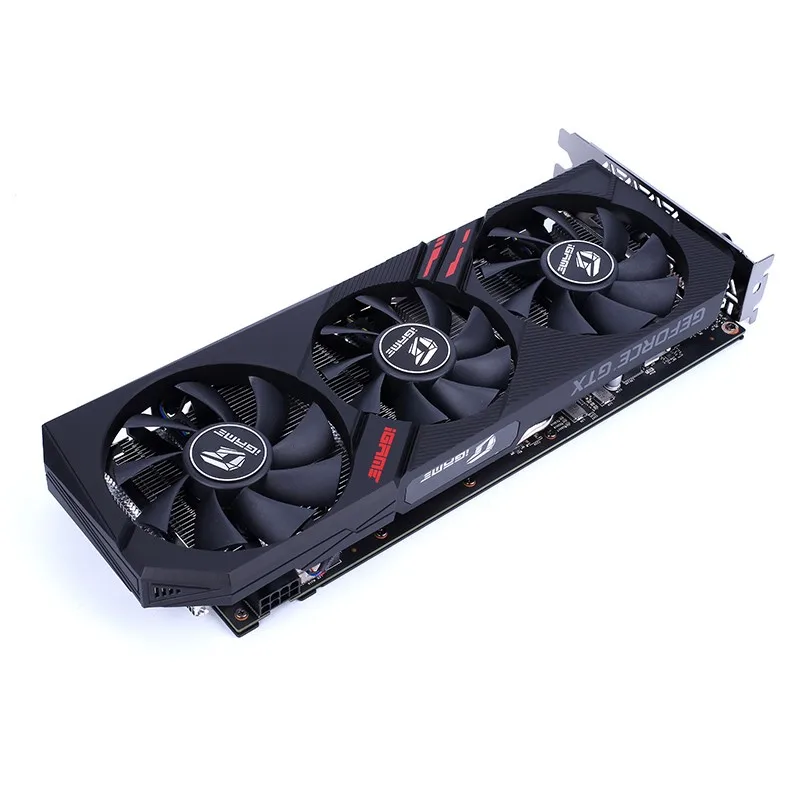 Красочная игровая видеокарта iGame GeForce GTX 1660 Ti Ultra 6G 6GB 192bit GDDR6 1845Mhz PCI-EX16 3,0 HDMI для ПК
