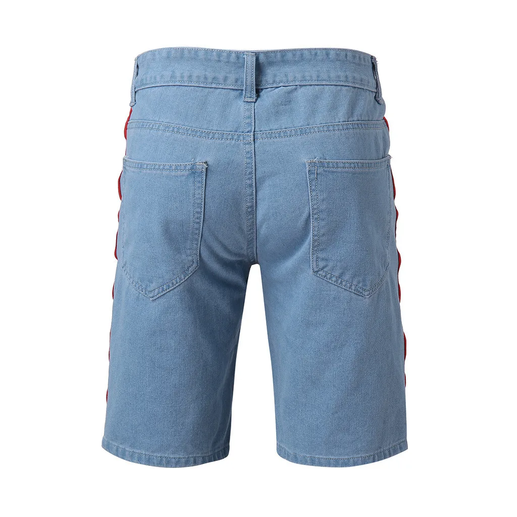 Мужские шорты бермуды летние джинсовые модные шаровары для скейтбординга