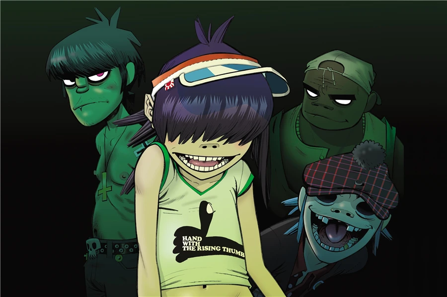 На заказ на холсте художественные Gorillaz постер музыкальная лента настенные