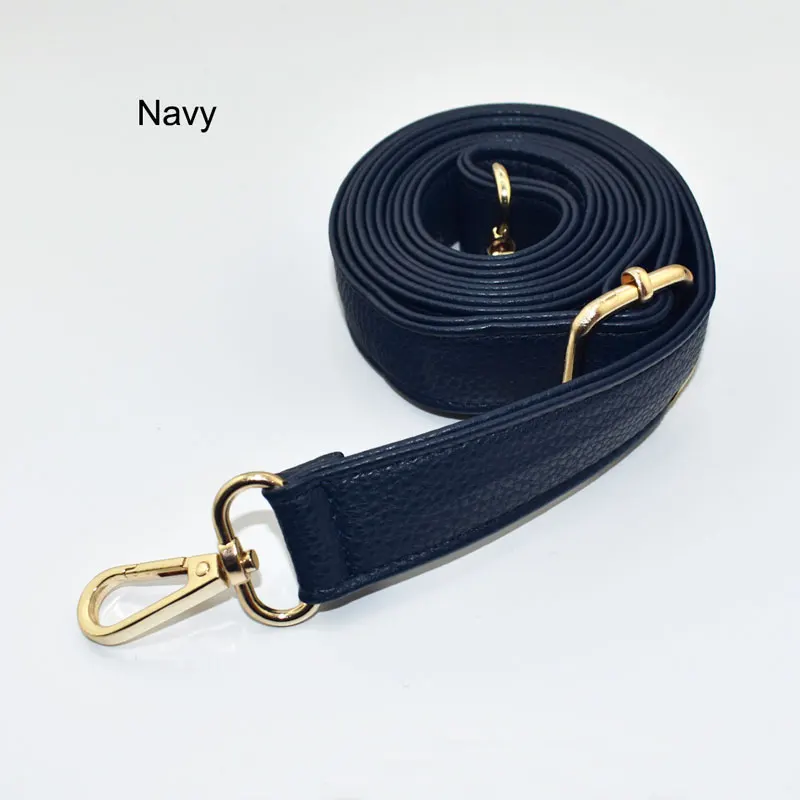 Navy Blue Женские 134 см ремни для сумок ремни на плечо DIY Длинные ремни кожаные регулируемые ручки на плечо сменные ремешки сумка для девочек Аксессуары - Цвет: Navy Blue