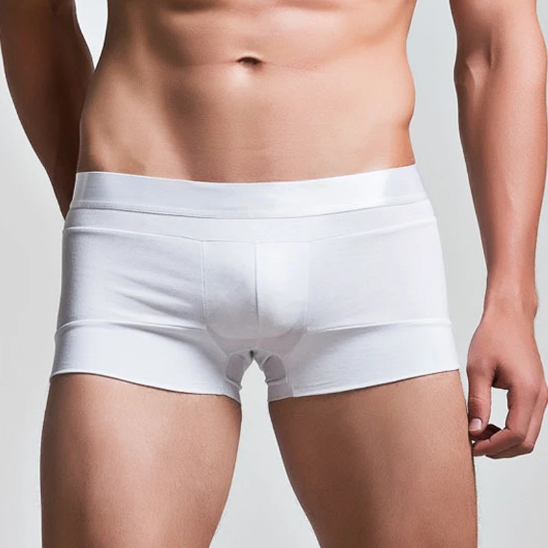 New Arrival Men's Sexy Underwear Cotton Pure color Climbing-inspired Cut U convex pouch Size M L XL | Мужская одежда
