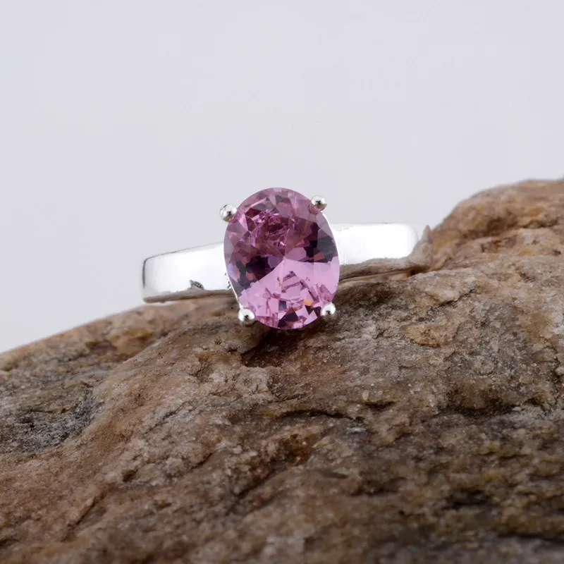 Круговое блестящее посеребренное кольцо оптом 925 Модные ювелирные изделия