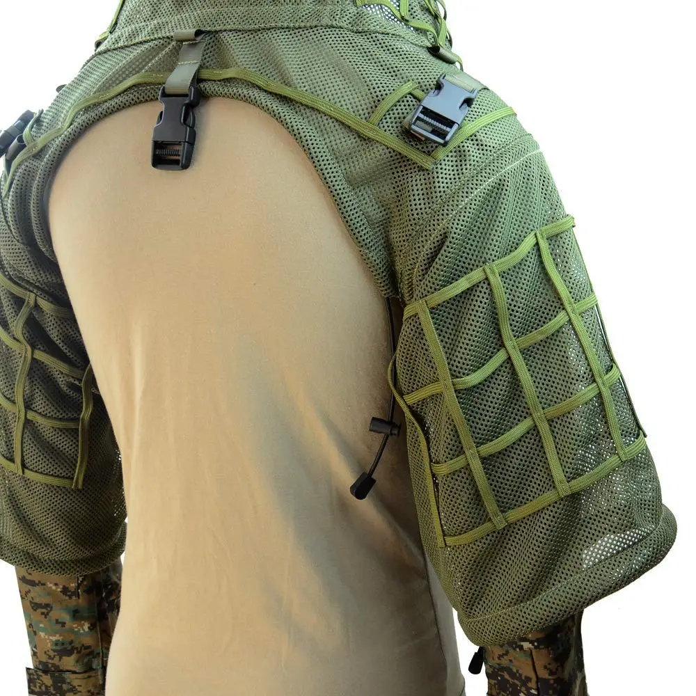 Супер дышащий костюм Ghillie основа, Sniper Tog Ghillie база для страйкбола, пейнтбола, тактический, полностью сетчатый нейлон, легкий