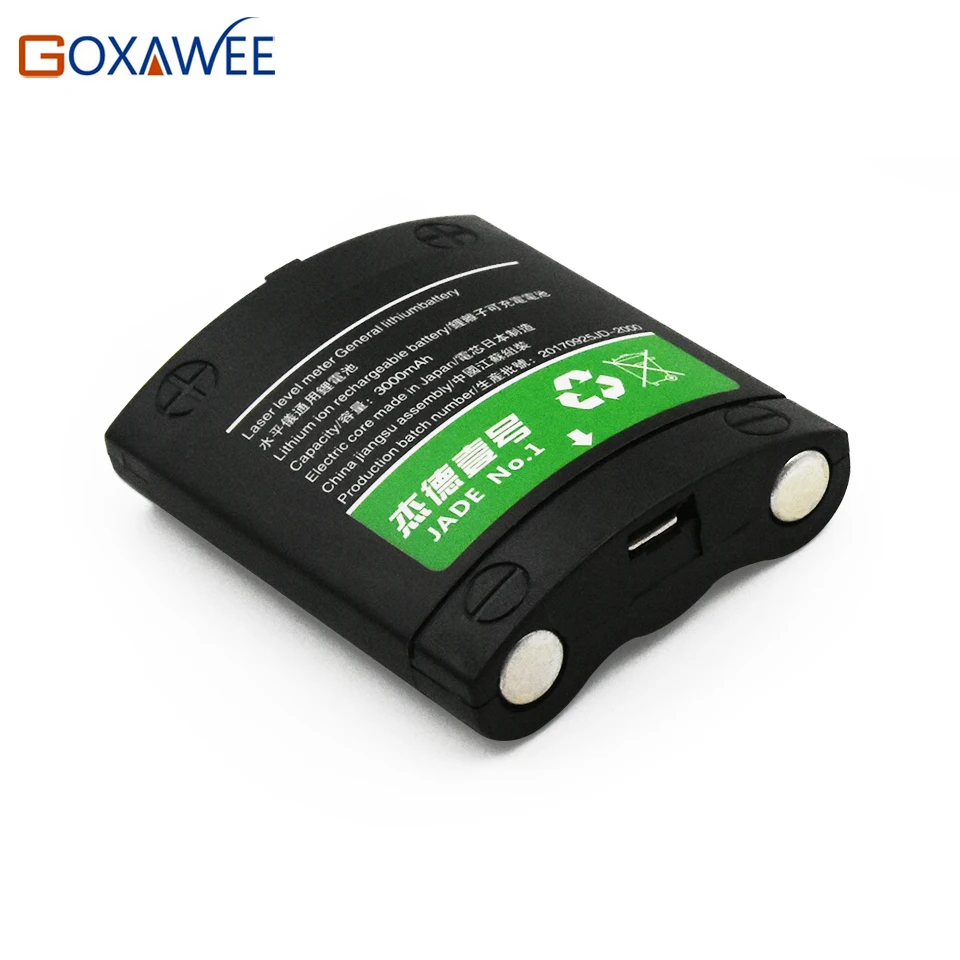 

GOXAWEE Lithium Rechargable Battery 3.7V For 360 Degrees Rotary 5 Line 6 Points Laser Level Red Green Beam Laser Tools