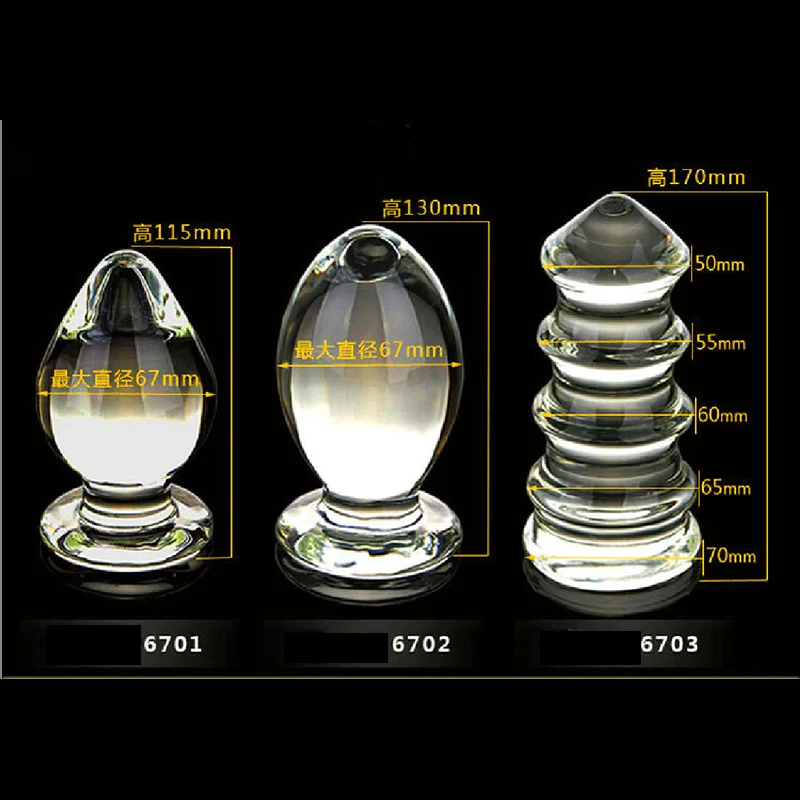 Супер Большие Анальные бусины стеклянная Хрустальная Анальная пробка секс