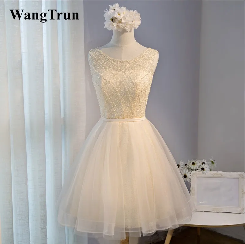 Сексуальные Короткие/Мини платья для возвращения на родину 2019 с жемчугом